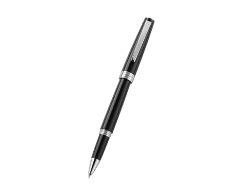 Montegrappa Harmonia Kugelschreiber aus Messing und Harz in der Farbe Schwarz-Silber, Länge: 14cm, ISA1RRAC Montegrappa Harmonia Kugelschreiber aus Messing und Harz in der Farbe Schwarz-Silber, Länge: 14cm, ISA1RRAC von Montegrappa