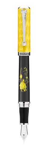 Montegrappa Monopoly Players Collection Füllfederhalter aus Edelstahl in der Farbe Tycoon Federstärke: B, Länge: 14cm, ISMXO5MM von Montegrappa