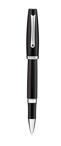 Montegrappa Tintenroller Manager aus Edelstahl in der Farbe Schwarz, ISMANRIC von Montegrappa