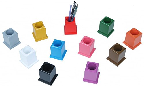 Farbige Montessori Stiftständer für Farbstifte, 11 verschiedene im Set von MontessoriPlus