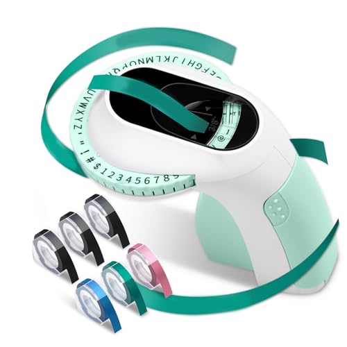 Montesy Prägemaschine Beschriftungsgerät 3D Prägegerät Handheld Label Prägegerät Tragbares Prägegerät von Montesy