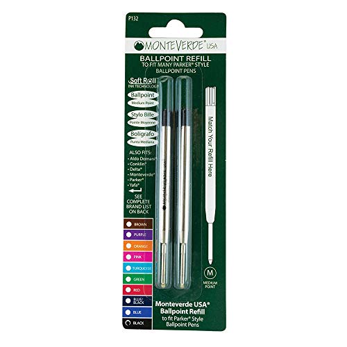 Monteverde j221301 Nachfüllpack für Stifte – Refill für Stifte (schwarz, Parker) von Monteverde