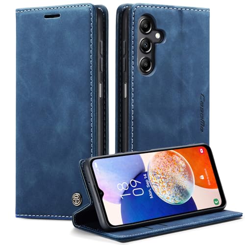 Monweicz Handyhülle für Samsung Galaxy A14 Hülle Premium Lederhülle Klappbar Flip Case Tasche Magnet Kartenfach Standfunktion Klapphülle Schutzhülle für Samsung Galaxy A14 - Blau Monweicz Handyhülle für Samsung Galaxy A14 Hülle Premium Lederhülle Klappbar Flip Case Tasche Magnet Kartenfach Standfunktion Klapphülle Schutzhülle für Samsung Galaxy A14 - Blau von Monweicz