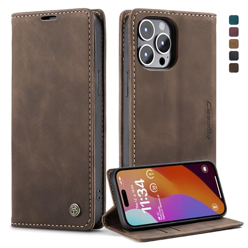 Monweicz Handyhülle für iPhone 15 Pro Hülle Premium Lederhülle Klappbar Flip Case Tasche Magnet Kartenfach Standfunktion Klapphülle Schutzhülle für iPhone 15 Pro - Kaffee Monweicz Handyhülle für iPhone 15 Pro Hülle Premium Lederhülle Klappbar Flip Case Tasche Magnet Kartenfach Standfunktion Klapphülle Schutzhülle für iPhone 15 Pro - Kaffee von Monweicz