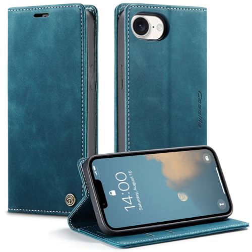Monweicz Handyhülle für iPhone 16e Hülle Premium Lederhülle Klappbar Flip Case Tasche Magnet Kartenfach Standfunktion Klapphülle Schutzhülle für iPhone 16e - Blaugrün Monweicz Handyhülle für iPhone 16e Hülle Premium Lederhülle Klappbar Flip Case Tasche Magnet Kartenfach Standfunktion Klapphülle Schutzhülle für iPhone 16e - Blaugrün von Monweicz
