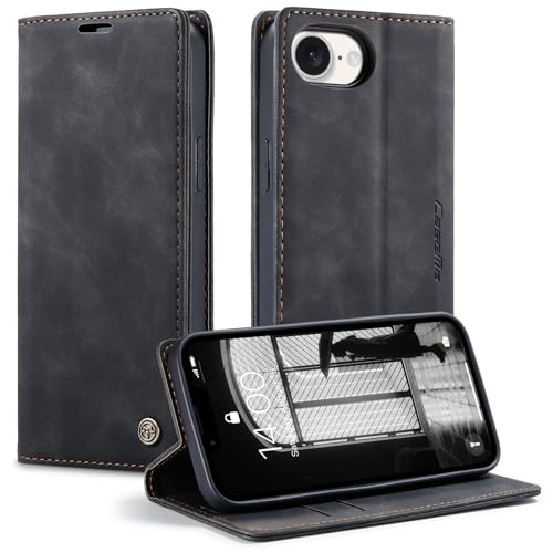 Monweicz Handyhülle für iPhone 16e Hülle Premium Lederhülle Klappbar Flip Case Tasche Magnet Kartenfach Standfunktion Klapphülle Schutzhülle für iPhone 16e - Schwarz Monweicz Handyhülle für iPhone 16e Hülle Premium Lederhülle Klappbar Flip Case Tasche Magnet Kartenfach Standfunktion Klapphülle Schutzhülle für iPhone 16e - Schwarz von Monweicz