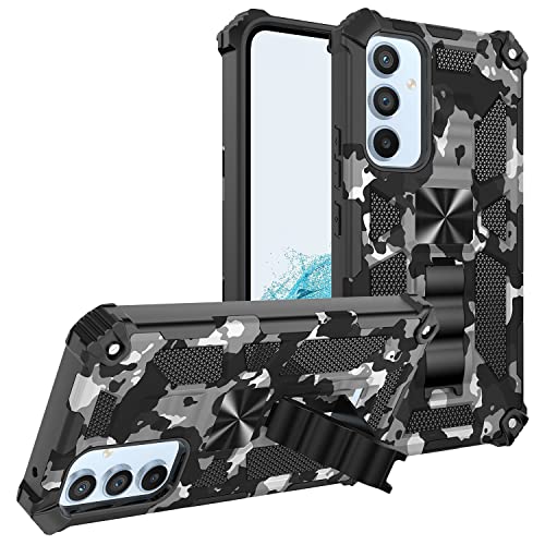 Monwutong Schlanke Passform Handyhülle für Samsung Galaxy A34 5G, Armee-Camouflage, langlebige Hülle mit militärischem Anti-Fallschutz und integriertem Ständer für Galaxy A34 5G, MC Schwarz Monwutong Schlanke Passform Handyhülle für Samsung Galaxy A34 5G, Armee-Camouflage, langlebige Hülle mit militärischem Anti-Fallschutz und integriertem Ständer für Galaxy A34 5G, MC Schwarz von Monwutong