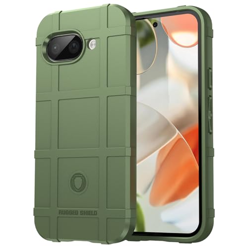 Monwutong Schlanke Schutzhülle für Google Pixel 9A, robust, für den Außenbereich, strapazierfähig, militärischer Schutz, Anti-Dorp-Schutz und Kameralinsenschutz für Google Pixel 9a, HD Grün von Monwutong