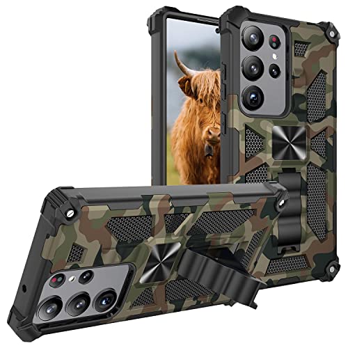 Monwutong Schutzhülle für Samsung Galaxy S25 Ultra, Armee-Camouflage-Schutzhülle für Galaxy S25 Ultra, militärischer Schutz, integrierter Ständer, Armeegrün Monwutong Schutzhülle für Samsung Galaxy S25 Ultra, Armee-Camouflage-Schutzhülle für Galaxy S25 Ultra, militärischer Schutz, integrierter Ständer, Armeegrün von Monwutong