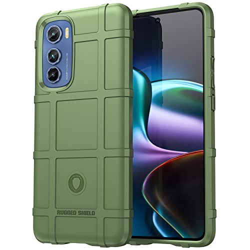 Monwutong Slim Fit Handyhülle für Motorola Edge 30, Rugged Shield Handyhülle mit Militärqualität Stoßfest Schutz und Kameraobjektivschutz Cover für Moto Edge 30, HD Grün von Monwutong