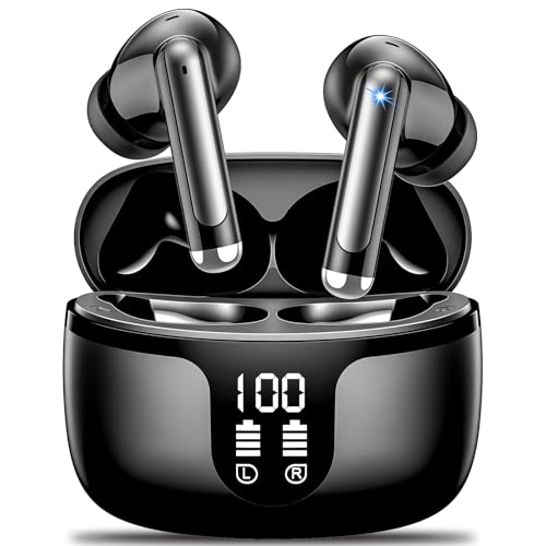 Bluetooth Kopfhörer,Kopfhörer Kabellos Bluetooth 5.3 in Ear mit 4 HD Mikrofon,2024 ENC Noise Cancelling Ohrhörer,42H Spielzeit mit LED-Anzeige,HiFi Stereo,IP7 Wasserdicht Headphones für Arbeit Sport Bluetooth Kopfhörer,Kopfhörer Kabellos Bluetooth 5.3 in Ear mit 4 HD Mikrofon,2024 ENC Noise Cancelling Ohrhörer,42H Spielzeit mit LED-Anzeige,HiFi Stereo,IP7 Wasserdicht Headphones für Arbeit Sport von Monyhigh