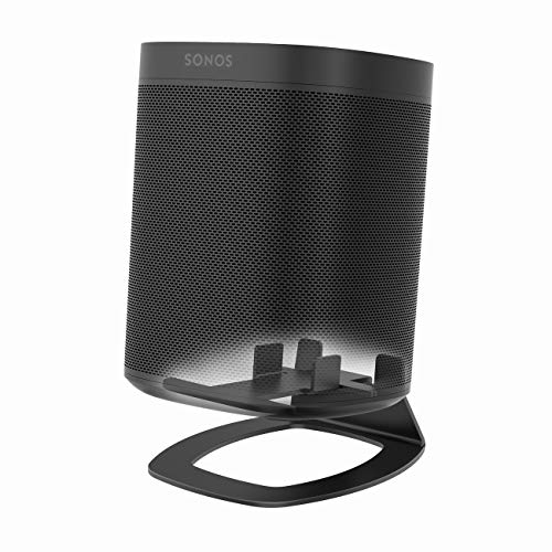 Monzlteck Desktop-Ständer für Sonos One, One SL, kompatibel mit Play1, Lautsprecherhalterung, massives Metall (schwarz) von Monzlteck