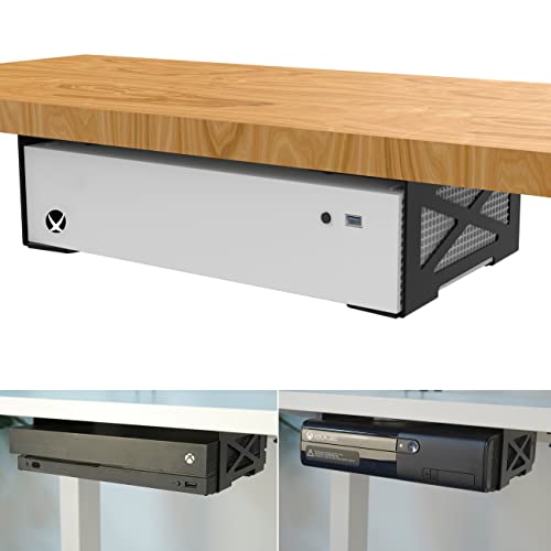 Monzlteck Universal-Halterung für den Schreibtisch für Xbox Series S, Xbox One S/X, Xbox 360, PS4 Slim/Pro, Desktop-Mini-PC-Halter Monzlteck Universal-Halterung für den Schreibtisch für Xbox Series S, Xbox One S/X, Xbox 360, PS4 Slim/Pro, Desktop-Mini-PC-Halter von Monzlteck