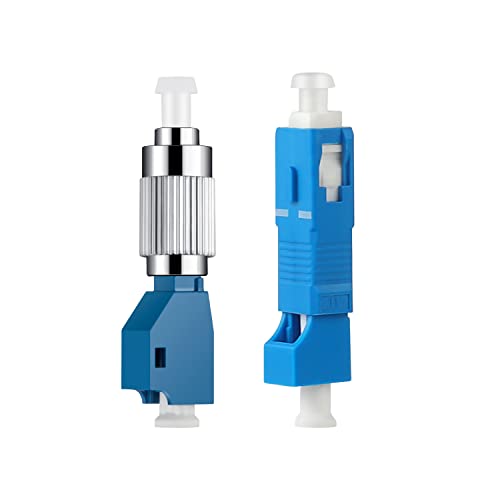 1 x Hybrid-Glasfaser-Adapter (FC männlich auf LC-Buchse) + 1 x LC-Buchse auf SC-Stecker, Hybrid-Flansch, Singlemode 9/125 SM, optischer Faser-Adapteranschluss von Moocci