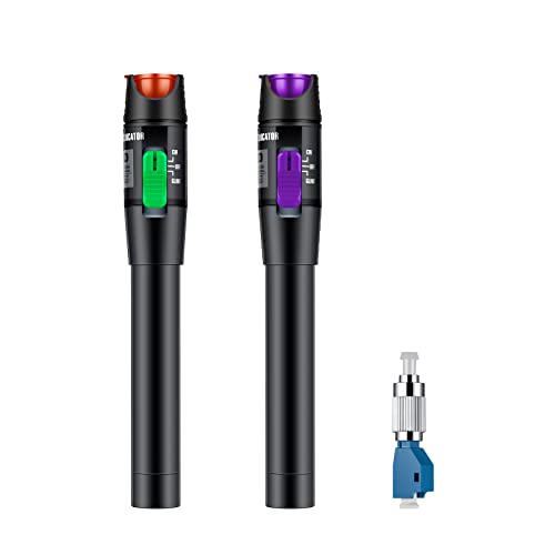 Optisches Fehlersuchungs-Set, 30 mW, 30 km, VFL, Rotlichtstift mit 1 x 2,5 mm Universalstecker, FC-Stecker auf LC-Buchse, Adapter für Netzwerkkabeltest, Glasfaserquellentester für FC,SC,ST,LC Optisches Fehlersuchungs-Set, 30 mW, 30 km, VFL, Rotlichtstift mit 1 x 2,5 mm Universalstecker, FC-Stecker auf LC-Buchse, Adapter für Netzwerkkabeltest, Glasfaserquellentester für FC,SC,ST,LC von Moocci