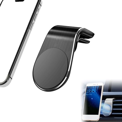 Magnetische Handy-Navigations-Halterung, 360° drehbar, Auto-Handyhalterung, universal, starke Magnethalterung für jedes Smartphone (1 Stück, schwarz) von Moocorvic