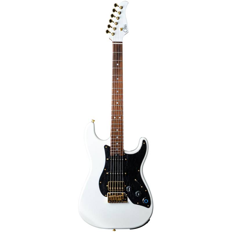 (B-Ware) Mooer GTRS Guitars Standard 900 Pearl White Intelligent Guitar with Wireless System and Gig Bag von Mooer