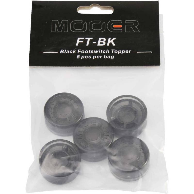 Mooer Candy Footswitch Topper Black (Pack of 5) von Mooer
