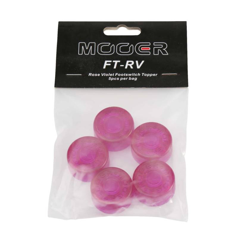Mooer Candy Footswitch Topper Rose-Violet (set of 5) von Mooer