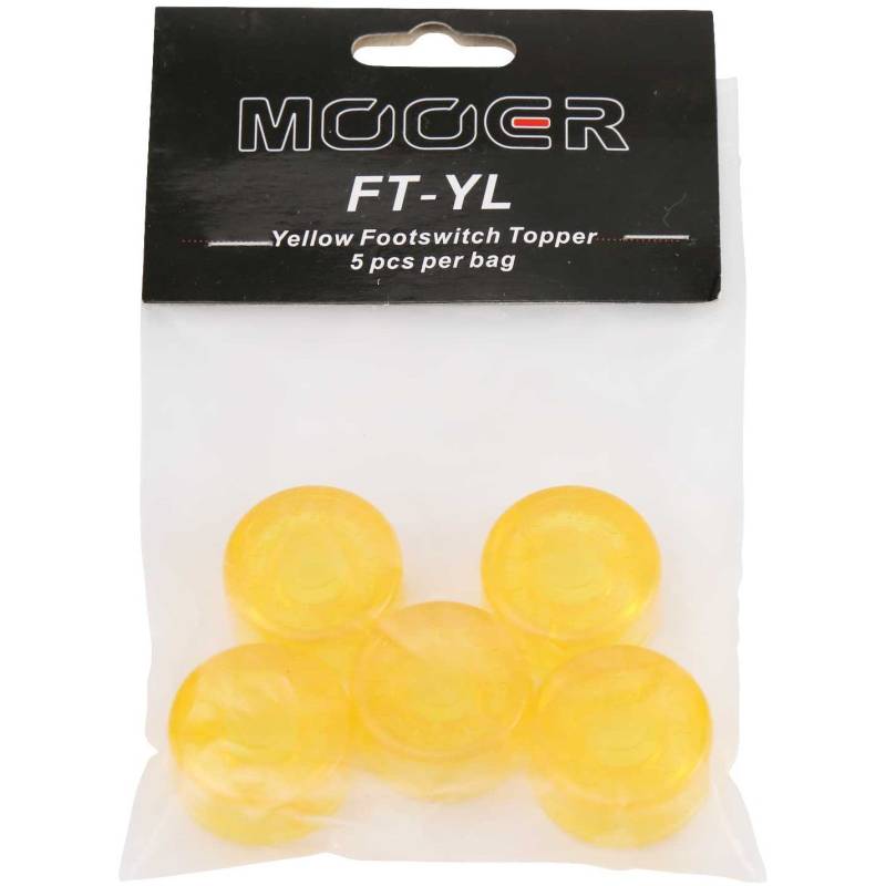 Mooer Candy Footswitch Topper Yellow (set of 5) von Mooer