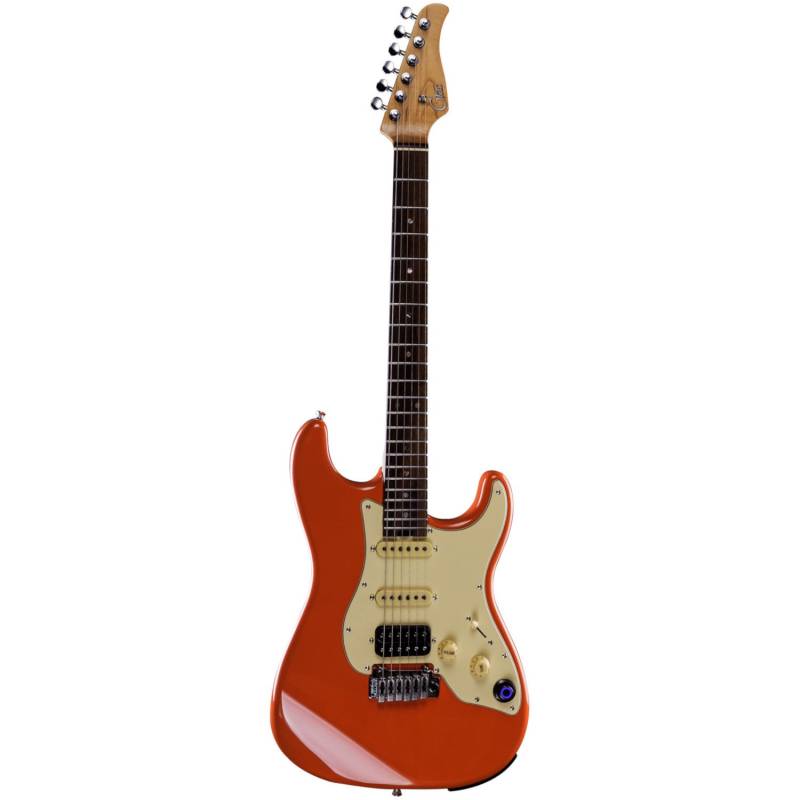 Mooer GTRS Guitars Professional 800 Fiesta Red Intelligent Guitar with Gig Bag von Mooer