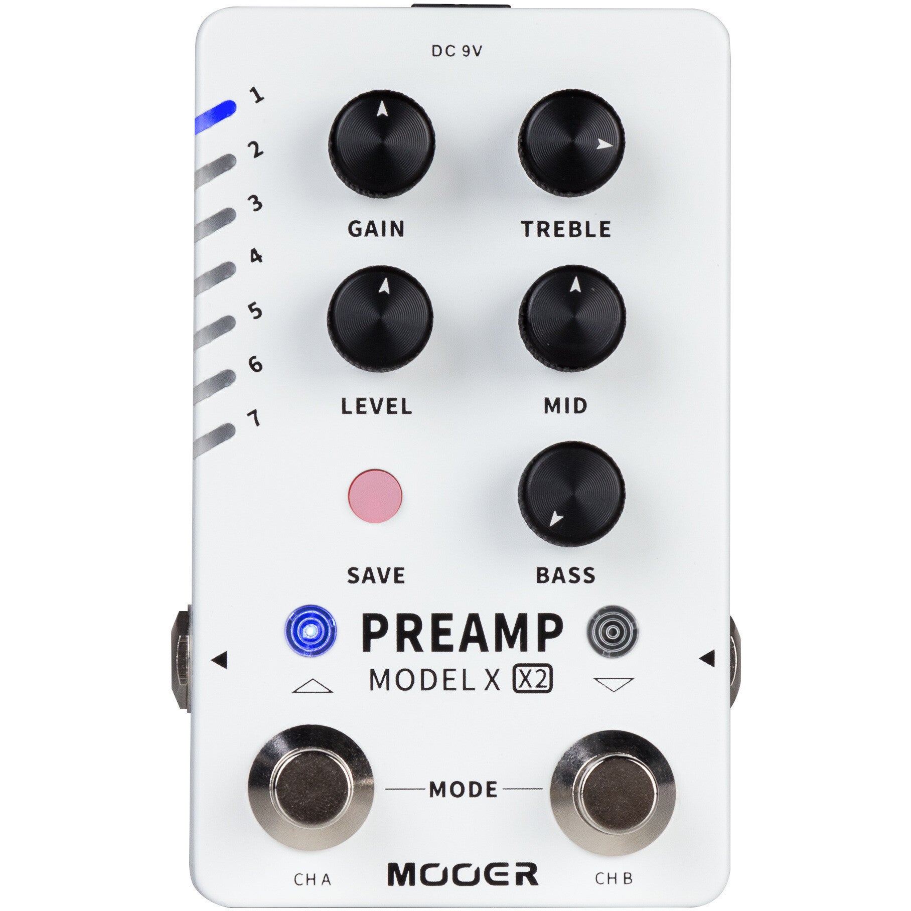 Mooer Model X2 Dual-Channel Digital Preamp Effects Pedal Mooer Model X2 Dual-Channel Digital Preamp Effects Pedal von Mooer