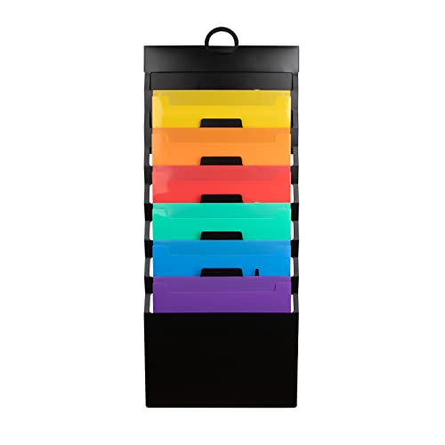 Hängeorganizer Ordner, Zeitschriften Wandhalter mit 6 Taschen, Chart Ordnungsmappe zum Aufhängen, Organisation für Büro Bill Einreichung, Schule Schüler Papiere Hängeorganizer Ordner, Zeitschriften Wandhalter mit 6 Taschen, Chart Ordnungsmappe zum Aufhängen, Organisation für Büro Bill Einreichung, Schule Schüler Papiere von MoonSing