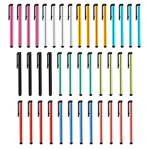 Stylus-Stifte, Universelle Kapazitive Touchscreen-Stifte Kompatibel mit Tablets, Smartphones, Hochpräziser Digitaler Stift mit Gummispitze, 40 Stück von MoonSing