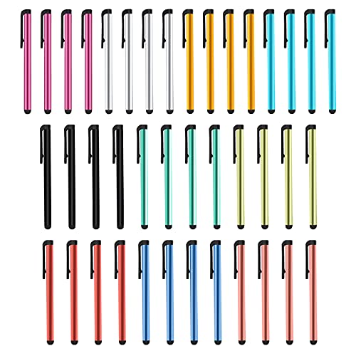 Stylus-Stifte, Universelle Kapazitive Touchscreen-Stifte Kompatibel mit Tablets, Smartphones, Hochpräziser Digitaler Stift mit Gummispitze, 40 Stück Stylus-Stifte, Universelle Kapazitive Touchscreen-Stifte Kompatibel mit Tablets, Smartphones, Hochpräziser Digitaler Stift mit Gummispitze, 40 Stück von MoonSing