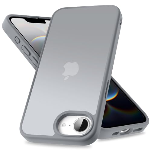 Mootobo Schutzhülle für iPhone 16e, militärischer Qualität, stoßfest, Fallschutz, Ganzkörperabdeckung, mattiert, durchscheinend, Anti-Fingerabdruck-Handyhülle für iPhone 16e 6,1 Zoll – Grau Mootobo Schutzhülle für iPhone 16e, militärischer Qualität, stoßfest, Fallschutz, Ganzkörperabdeckung, mattiert, durchscheinend, Anti-Fingerabdruck-Handyhülle für iPhone 16e 6,1 Zoll – Grau von Mootobo