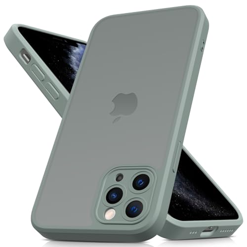 Mootobo für iPhone 11 Pro Hülle mit Kameraobjektiv, 10FT Military Grade Drop Protection Handyhülle mit Anti-Fingerprint Matte Back 5.8 Zoll - Grey von Mootobo