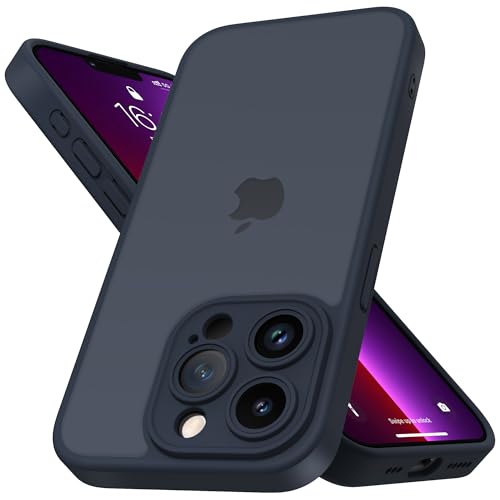 Mootobo für iPhone 12 Pro Max Hülle mit Kameraobjektiv, 10FT Military Grade Drop Protection Handyhülle mit Anti-Fingerprint Matte Back 6.7 Zoll - Deepblue von Mootobo