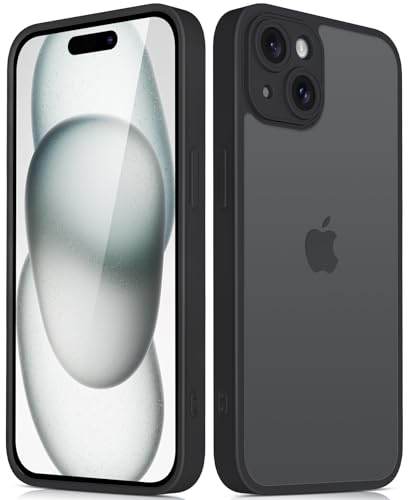 Mootobo für iPhone 15 Hülle mit Kameraobjektiv Vollschutz, 10FT Military Grade Drop Protection Handy Case mit Anti-Fingerprint Matte Back 6,1 Zoll - Schwarz Mootobo für iPhone 15 Hülle mit Kameraobjektiv Vollschutz, 10FT Military Grade Drop Protection Handy Case mit Anti-Fingerprint Matte Back 6,1 Zoll - Schwarz von Mootobo