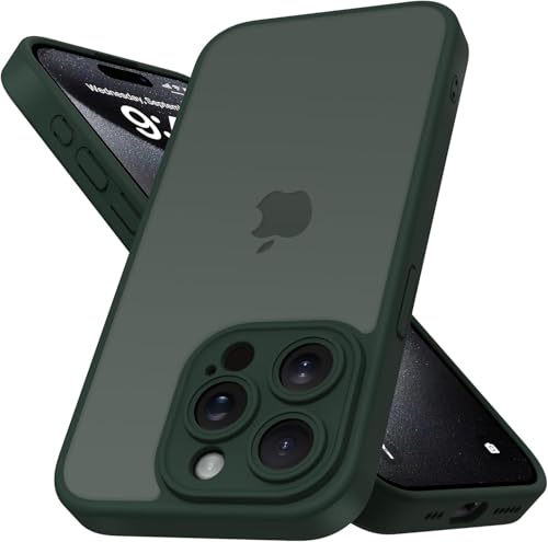 Mootobo für iPhone 15 Pro Max Hülle mit Kameraobjektiv, 10FT Military Grade Drop Protection Handyhülle mit Anti-Fingerprint Matte Back 6.7 Zoll - Deep Green Mootobo für iPhone 15 Pro Max Hülle mit Kameraobjektiv, 10FT Military Grade Drop Protection Handyhülle mit Anti-Fingerprint Matte Back 6.7 Zoll - Deep Green von Mootobo