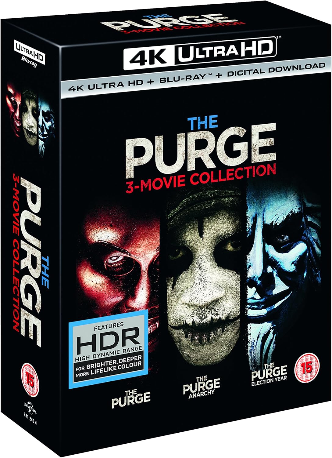 The Purge 1 to 3 4K Ultra HD + Blu-Ray The Purge 1 to 3 4K Ultra HD + Blu-Ray von Moovies