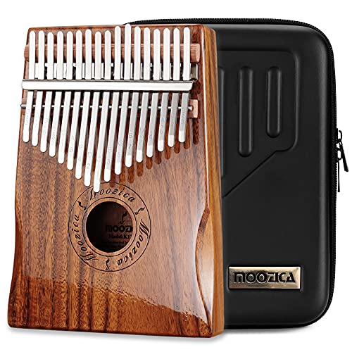 Moozica 17 Schlüssel Kalimba Marimba, High Qualität Professionelle Finger Daumen Piano Musikinstrument Geschenk (Koa Holz-K17K) von Moozica