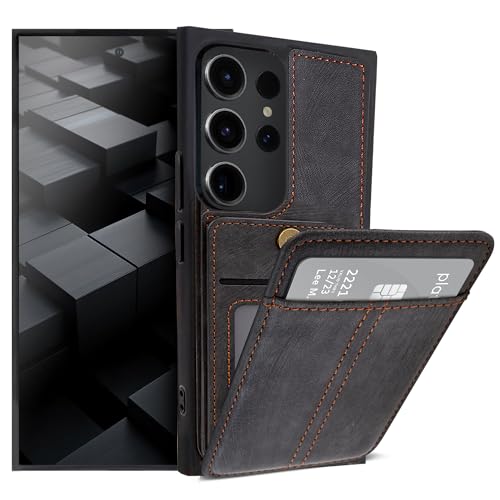 Moozy ElitePocket hülle für Samsung Galaxy s24 Ultra mit Kartenfach, Schutzhülle für Samsung s24 Ultra Bumper mit Kartenhalter, Hülle für Samsung s24 Ultra Smartphone, Dunkelgrau Moozy ElitePocket hülle für Samsung Galaxy s24 Ultra mit Kartenfach, Schutzhülle für Samsung s24 Ultra Bumper mit Kartenhalter, Hülle für Samsung s24 Ultra Smartphone, Dunkelgrau von Moozy