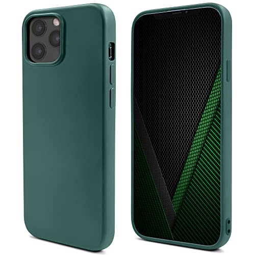 Moozy Lifestyle. Hülle für iPhone 12, iPhone 12 Pro, Dunkelgrün - Silikon Handyhülle Schutzhülle mit Mattem Finish und Weichem Mikrofaserfutter Moozy Lifestyle. Hülle für iPhone 12, iPhone 12 Pro, Dunkelgrün - Silikon Handyhülle Schutzhülle mit Mattem Finish und Weichem Mikrofaserfutter von Moozy
