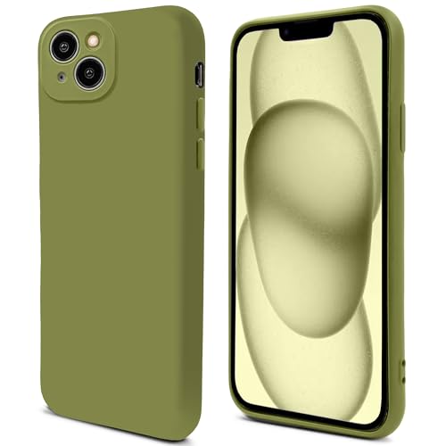 Moozy Lifestyle. Hülle für iPhone 14, 6.1-Zoll, Premium-Silikon Handyhülle Schutzhülle für iPhone 14 mit Mattem Finish und Weichem Mikrofaserfutter, Cover Case für iPhone 14, Olivgrün Moozy Lifestyle. Hülle für iPhone 14, 6.1-Zoll, Premium-Silikon Handyhülle Schutzhülle für iPhone 14 mit Mattem Finish und Weichem Mikrofaserfutter, Cover Case für iPhone 14, Olivgrün von Moozy