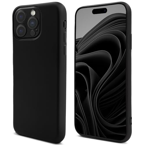 Moozy Lifestyle. Hülle für iPhone 16 Pro, 6.3-Zoll, Premium-Silikon Handyhülle Schutzhülle für iPhone 16 Pro stoßfest mit Mattem Finish und Weichem Mikrofaserfutter, Phone Cover Case, Schwarz Moozy Lifestyle. Hülle für iPhone 16 Pro, 6.3-Zoll, Premium-Silikon Handyhülle Schutzhülle für iPhone 16 Pro stoßfest mit Mattem Finish und Weichem Mikrofaserfutter, Phone Cover Case, Schwarz von Moozy