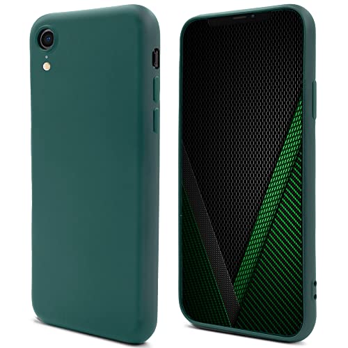 Moozy Lifestyle. Hülle für iPhone XR, Dunkelgrün - Silikon Handyhülle Schutzhülle mit Mattem Finish und Weichem Mikrofaserfutter Moozy Lifestyle. Hülle für iPhone XR, Dunkelgrün - Silikon Handyhülle Schutzhülle mit Mattem Finish und Weichem Mikrofaserfutter von Moozy
