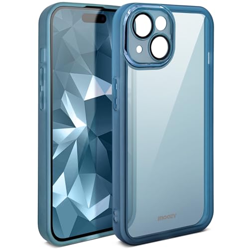 Moozy LumiCase Handyhülle für iPhone 13/14, 6.1-Zoll, Stoßfest Rückseite Hülle für iPhone 13/14 stoßfest, Case für iPhone 13/14 mit Kameralinsenschutz, Hülle für iPhone 13/14 durchsichtig Blau Moozy LumiCase Handyhülle für iPhone 13/14, 6.1-Zoll, Stoßfest Rückseite Hülle für iPhone 13/14 stoßfest, Case für iPhone 13/14 mit Kameralinsenschutz, Hülle für iPhone 13/14 durchsichtig Blau von Moozy