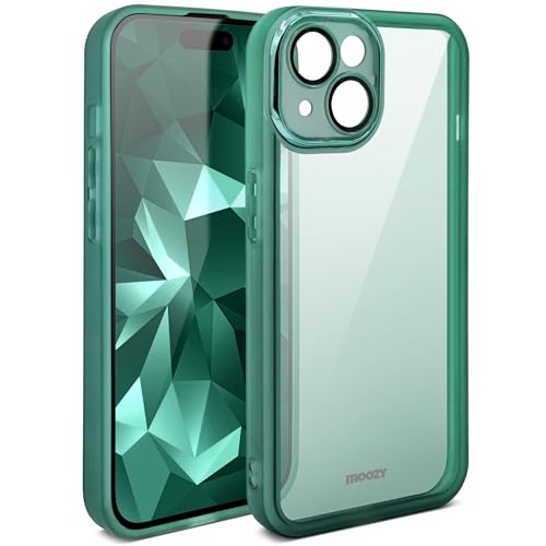 Moozy LumiCase hülle für iPhone 15, 6.1-Zoll, Stoßfest Hülle für iPhone 15 durchsichtig, Case für i Phone 15 mit Kameralinsenschutz, Hülle für iPhone 15, Grün Moozy LumiCase hülle für iPhone 15, 6.1-Zoll, Stoßfest Hülle für iPhone 15 durchsichtig, Case für i Phone 15 mit Kameralinsenschutz, Hülle für iPhone 15, Grün von Moozy