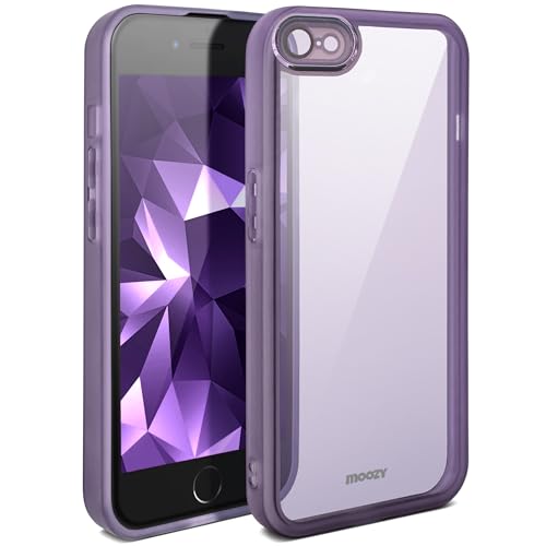 Moozy LumiCase hülle für iPhone SE 2022 / SE3 / 7/8/ SE 2020, Stoßfest HandyHülle durchsichtig, Case für iPhone 8 Dünn mit Kameralinsenschutz, Lila Moozy LumiCase hülle für iPhone SE 2022 / SE3 / 7/8/ SE 2020, Stoßfest HandyHülle durchsichtig, Case für iPhone 8 Dünn mit Kameralinsenschutz, Lila von Moozy