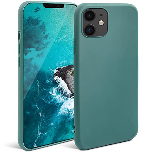 Moozy Minimalist Series Silikon Hülle für iPhone 11, Blau Grau - Mattes Finish, Dünne, Weiche TPU-Handyhülle Schutzhülle von Moozy