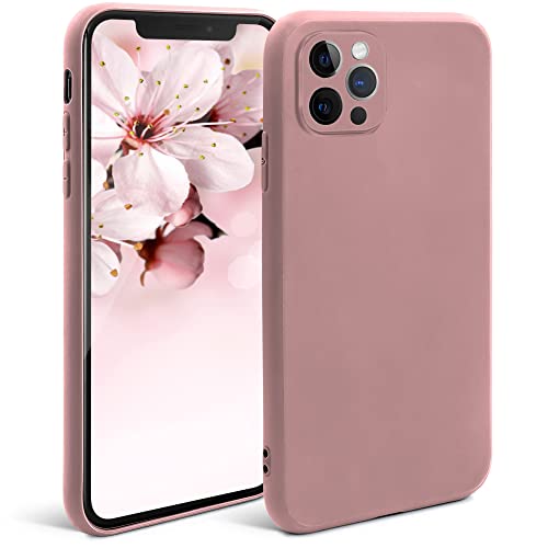 Moozy Minimalist Series Silikon Hülle für iPhone 11 Pro Max, Rose Beige - Mattes Finish, Dünne, Weiche TPU-Handyhülle Schutzhülle von Moozy