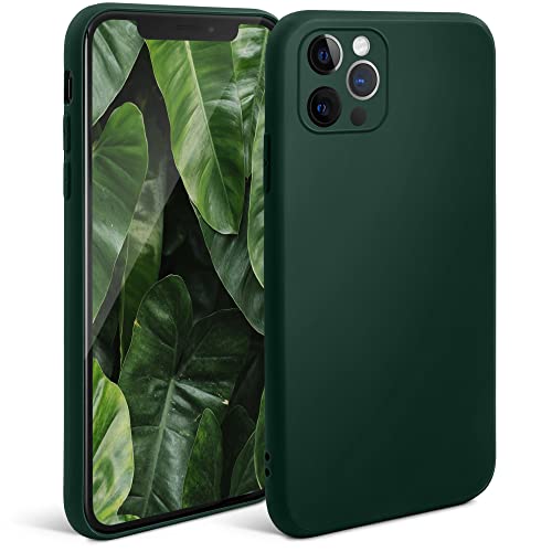 Moozy Minimalist Series Silikon Hülle für iPhone 12, iPhone 12 Pro, Dunkelgrün - Mattes Finish, Dünne, Weiche TPU-Handyhülle Schutzhülle Moozy Minimalist Series Silikon Hülle für iPhone 12, iPhone 12 Pro, Dunkelgrün - Mattes Finish, Dünne, Weiche TPU-Handyhülle Schutzhülle von Moozy