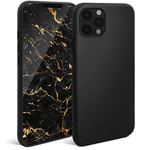 Moozy Minimalist Series Silikon Hülle für iPhone 12, iPhone 12 Pro, Schwarz - Mattes Finish, Dünne, Weiche TPU-Handyhülle Schutzhülle Moozy Minimalist Series Silikon Hülle für iPhone 12, iPhone 12 Pro, Schwarz - Mattes Finish, Dünne, Weiche TPU-Handyhülle Schutzhülle von Moozy