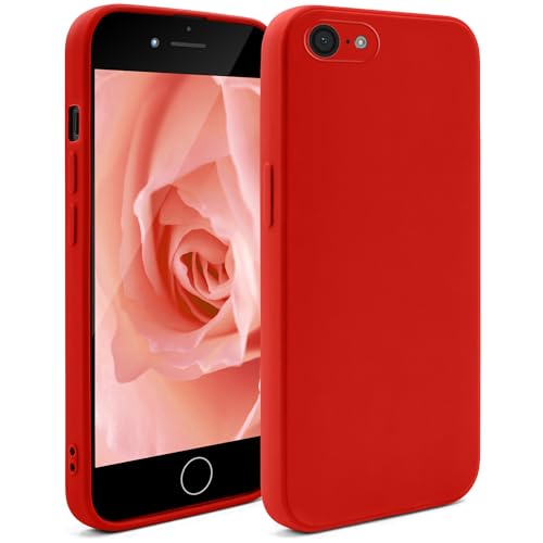 Moozy Minimalist Series Silikon Hülle für iPhone SE 2022 / SE3 / 7/8/ SE 2020 5G, Mattes Finish, Dünne, Leichte, Weiche Stoßfest TPU-Handyhülle Schutzhülle Case Cover, Rot Moozy Minimalist Series Silikon Hülle für iPhone SE 2022 / SE3 / 7/8/ SE 2020 5G, Mattes Finish, Dünne, Leichte, Weiche Stoßfest TPU-Handyhülle Schutzhülle Case Cover, Rot von Moozy