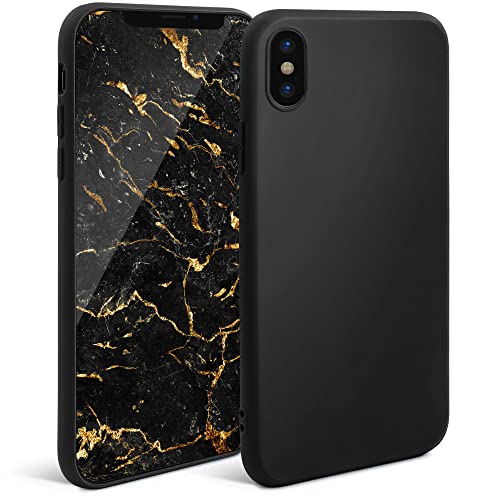 Moozy Minimalist Series Silikon Hülle für iPhone X und iPhone XS, Schwarz - Mattes Finish, Dünne, Weiche TPU-Handyhülle Schutzhülle Moozy Minimalist Series Silikon Hülle für iPhone X und iPhone XS, Schwarz - Mattes Finish, Dünne, Weiche TPU-Handyhülle Schutzhülle von Moozy